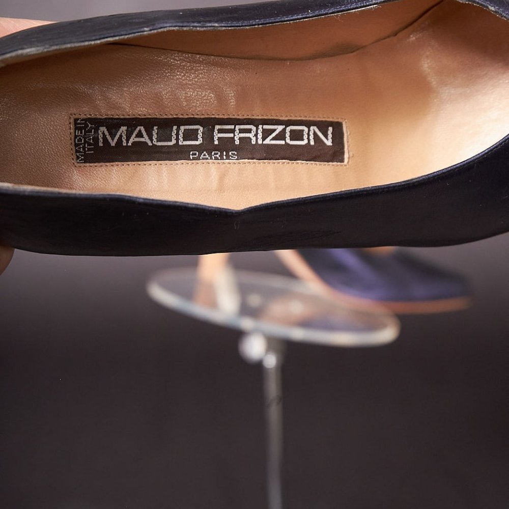 Vintage 1980s Maud Frizon Metallic Purple Pumps Heels
